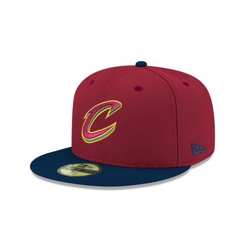 NBA Cleveland Cavaliers 2tone 59Fifty Fitted (UHA8552) - Red New Era Caps